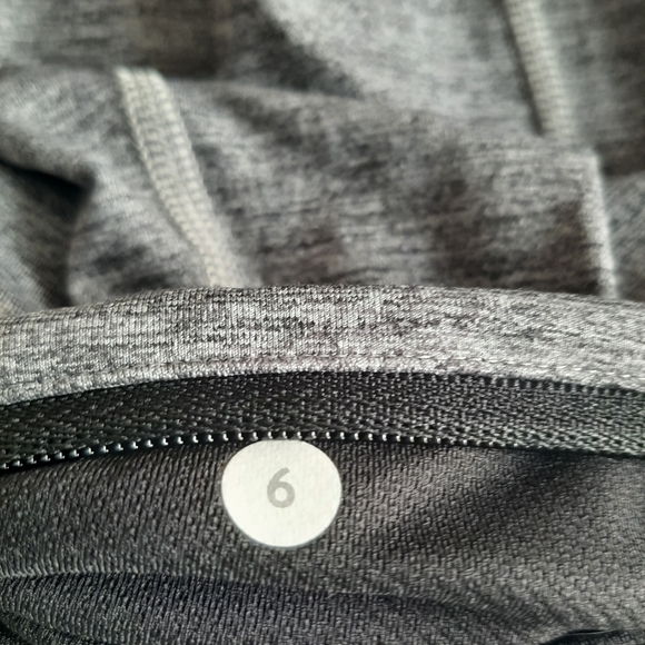 Lululemon Pace Rival heathered gray black Crop leggings Size 6 - Picture 12 of 15